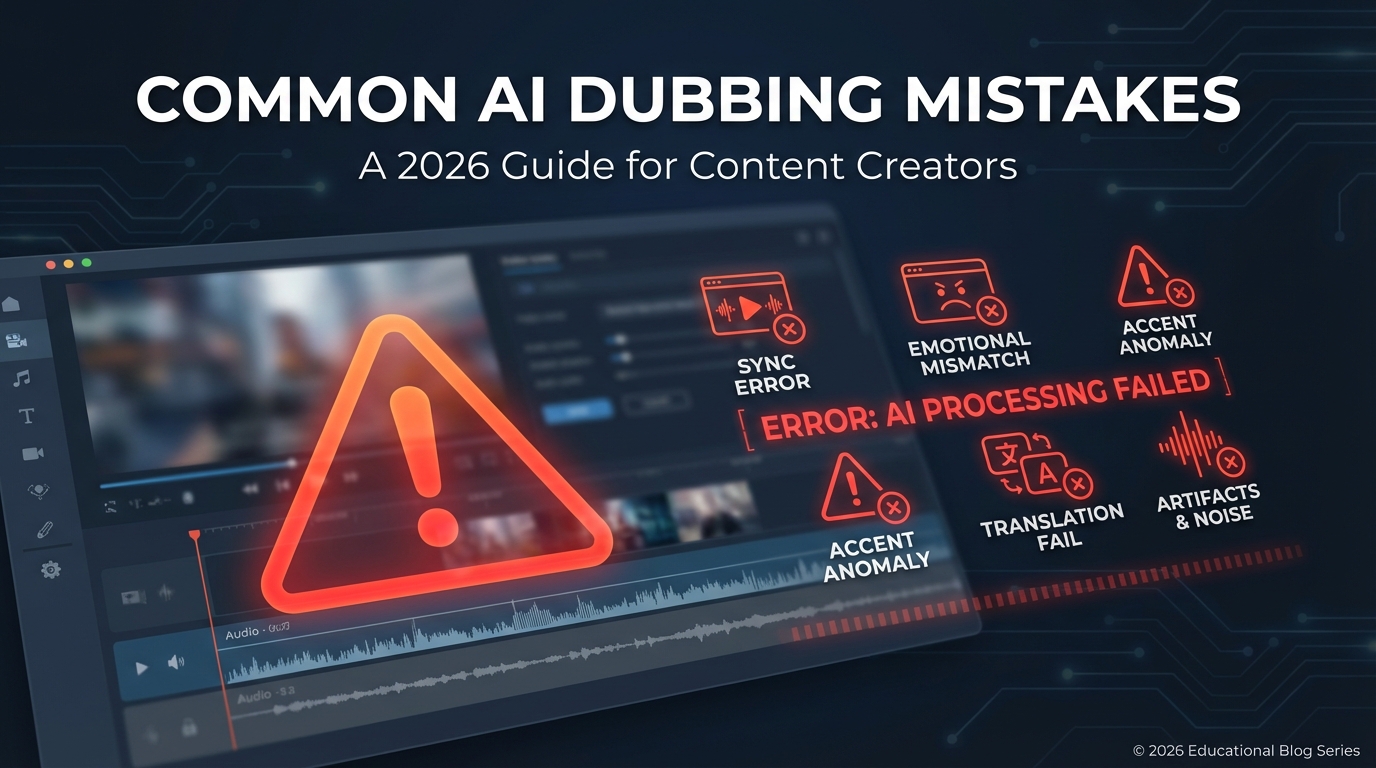 10 Errori Fatali nel Doppiaggio AI (e Come Evitarli)