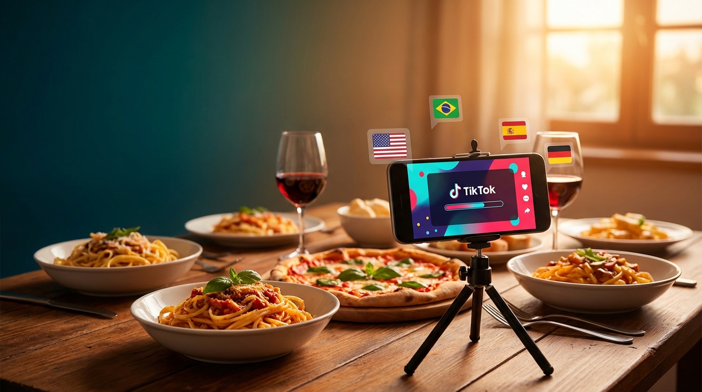TikTok per Ristoranti: Come Attirare Turisti Internazionali con Video Doppiati